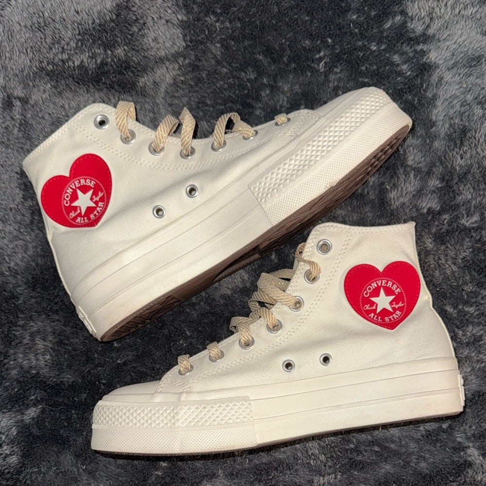 Custom Converse High-Top Platform Sneakers Women’s size 8